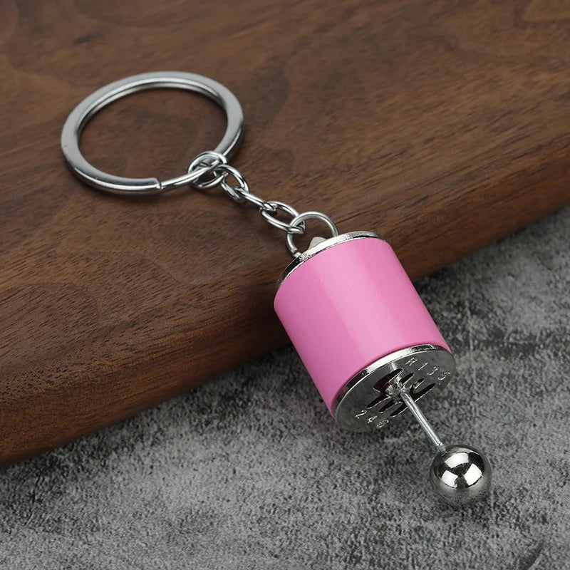 Beautiful Car Modification Pendant Six Gear Shift Keychain Car Pendant Shifter Metal Keyring