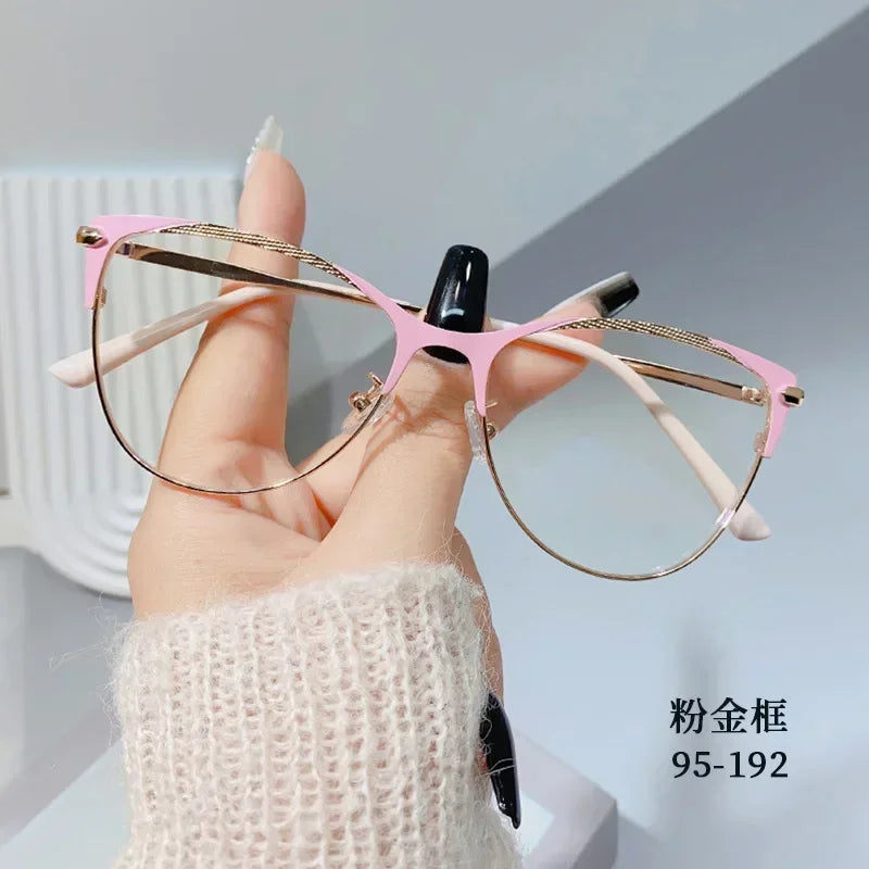 Fashion Luxury Women Transparent Anti Blue Light Glasses Computer Eyewear Frame Men Brand Designer Optical Spectacle Eyeglasses