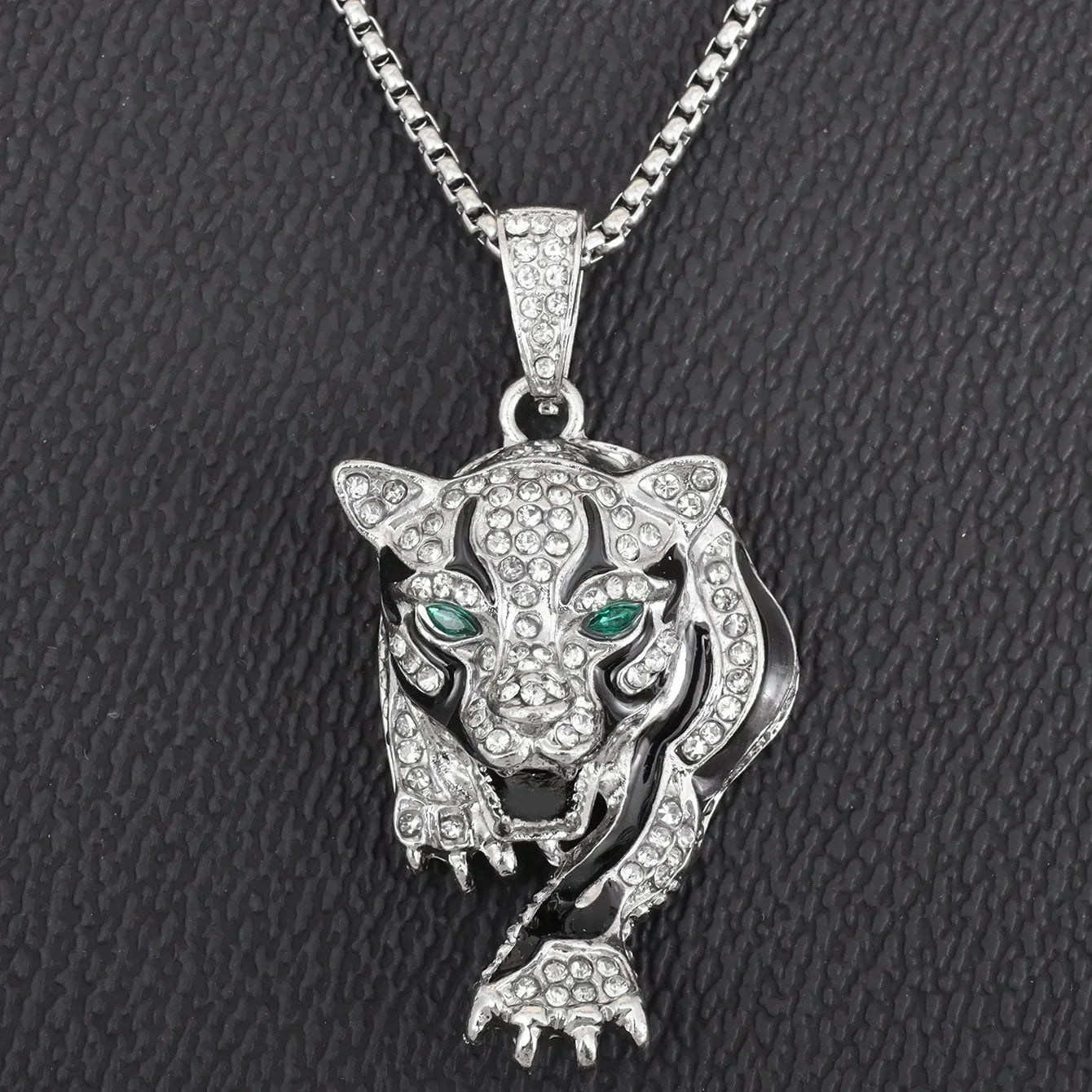 Hip Hop Cubic Zirconia Pave Bling Iced Out Elephant Pendant Animal Necklace Men Women Hip Hop Cool Rap Jewelry Birthday Gift