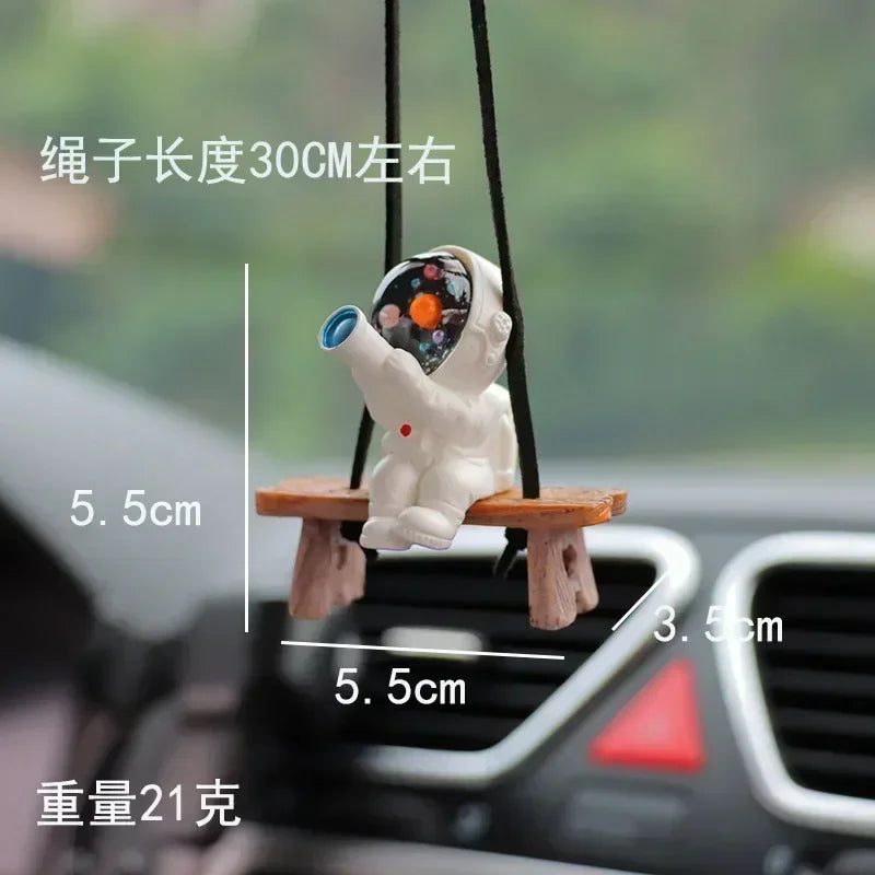 Car Accessories Interior Fun Ornaments Adorn Decors Car Decoration Creative Astronaut Pendant
