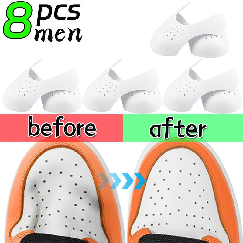 5Pairs Anti Crease Shoe Head Protector for Casual Sneaker Anti Wrinkle Shoe Toe Caps Support Stretcher Expander Shoes Protection