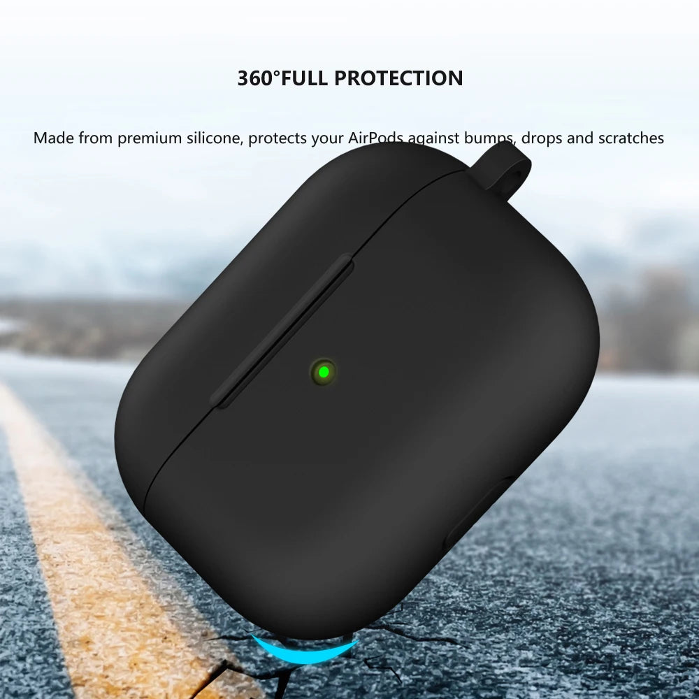 Origin Soft Silicone For Apple Airpods 3 Protective Case Bluetooth Wireless Earphones Cover Shell for Air Pods 3rd gen With Hook