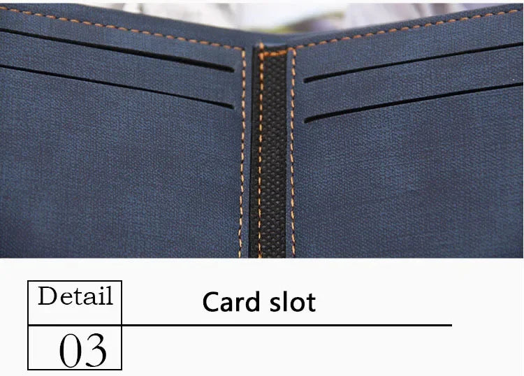 New Slim Vintage Men Wallets High Quality Card Holder Male Purses Photo Holder PU Leather Small Mens Clutch Wallet