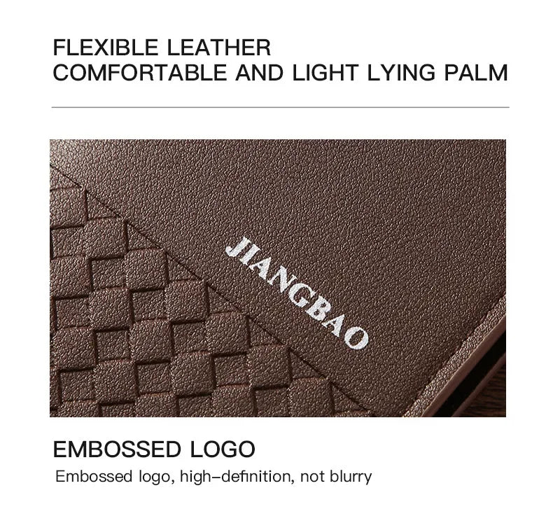 High-quality  Long Wallets for Men Brown Leather Rfid Blocking Bifold Slim Wallet Man Cash Envelope Zipper Coin Pouch  도매