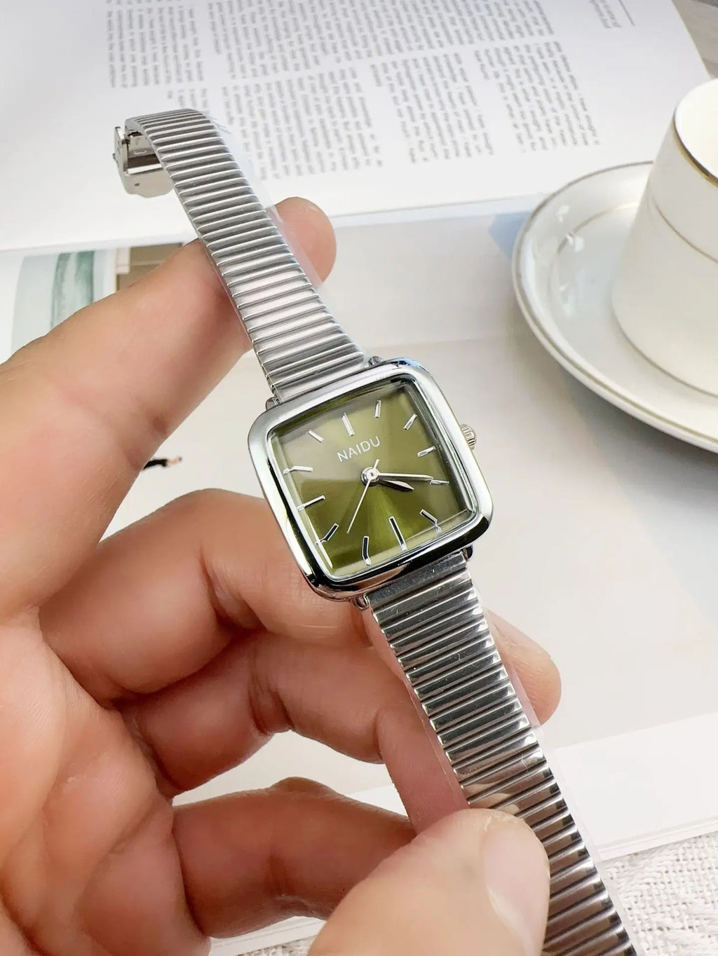 Retro Steel Strap Watch for Women Luxury Gift Square Quartz Watch Students Casual Ladies Wristwatch Dropshipping Reloj Mujer
