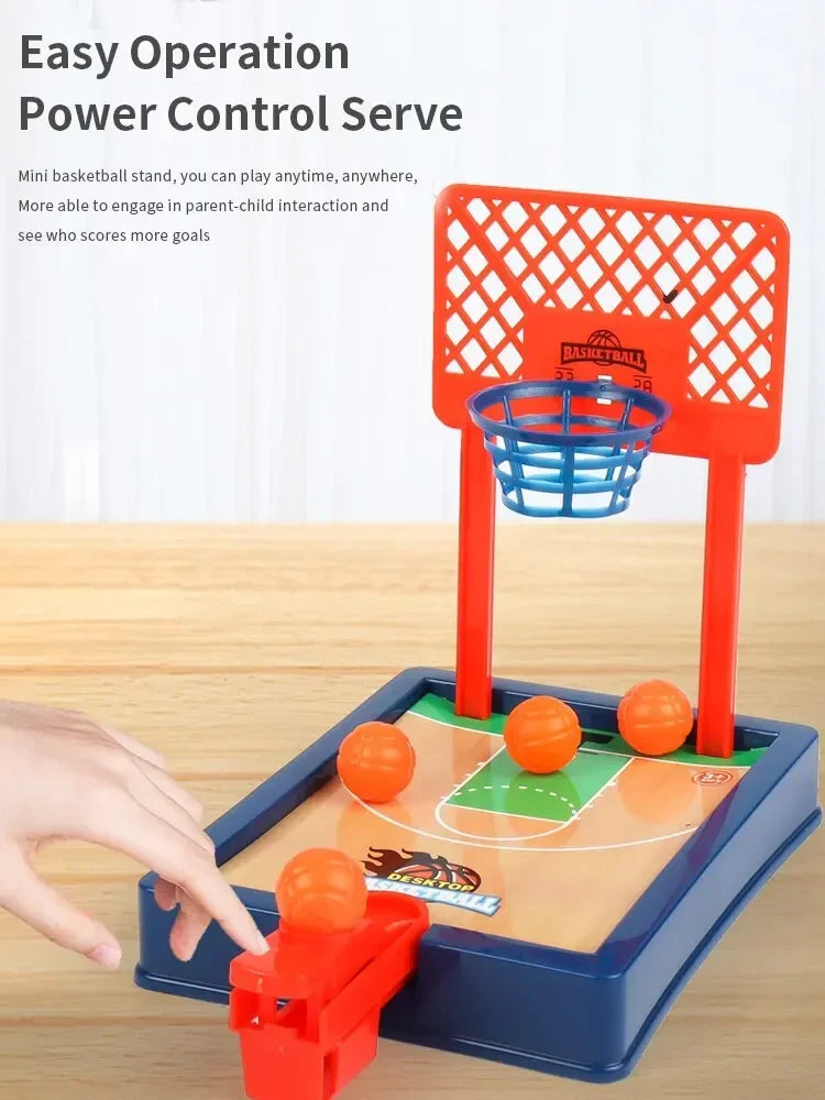 Mini Desktop Tabletop Toys Portable Finger Basketball Game Shooting Machine Party Table Interactive Sport Games for Kids Adults
