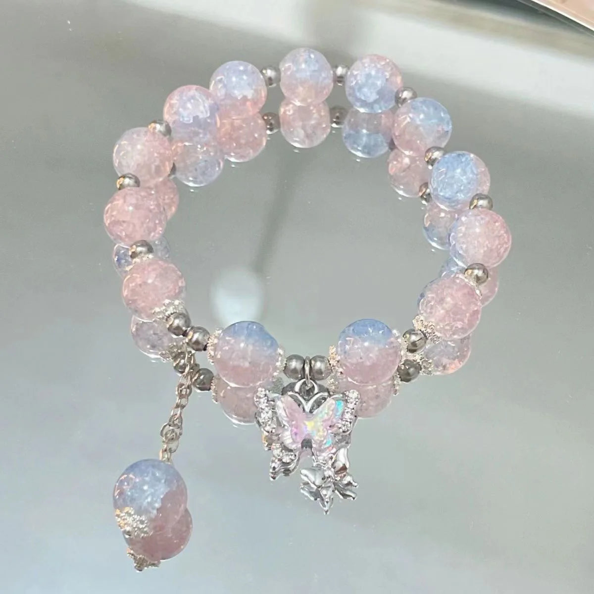 Bracelet Strand Beads Korean Fashion Jewelry for Women Non Fading Charm Hand Decoration Accessories Girls Gift Wholesale