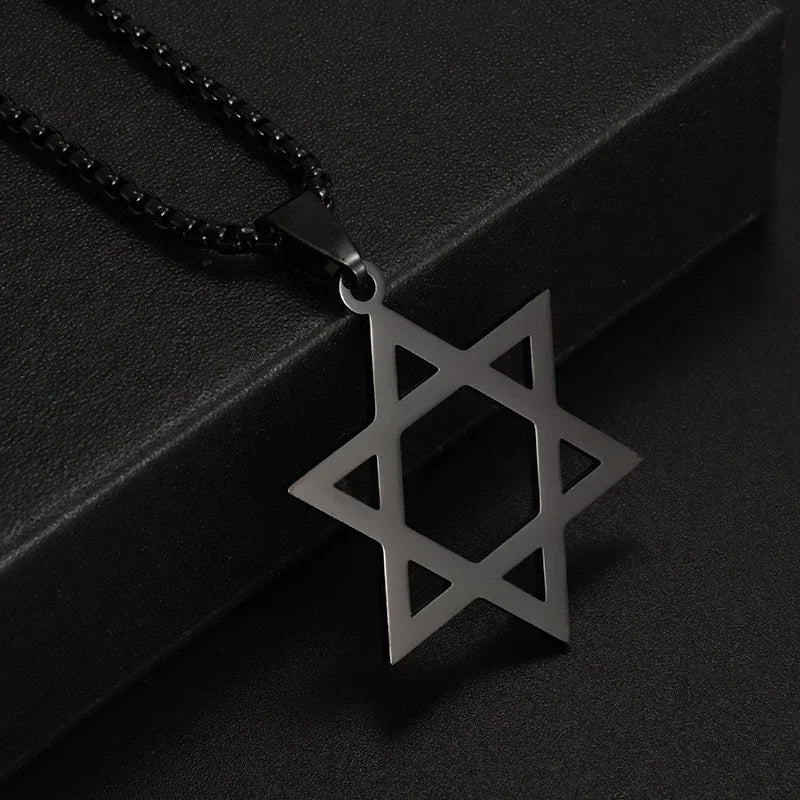 Cool Titanium Steel Dumbbell Pendant Necklace Barbell Fitness Pendant Men and Women Leisure Sports Punk Jewelry