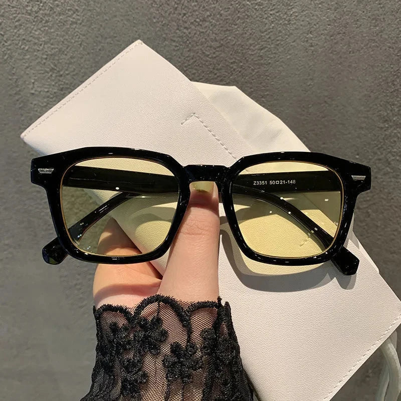 Vintage Sunglasses  Unisex Rectangle Fashion Design Retro Sun Glasses Female Lady Eyeglass Cat Eye Casual Goggles 2023 New