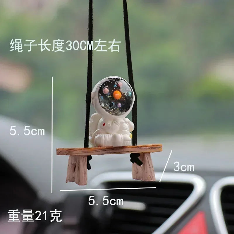 Car Accessories Interior Fun Ornaments Adorn Decors Car Decoration Creative Astronaut Pendant