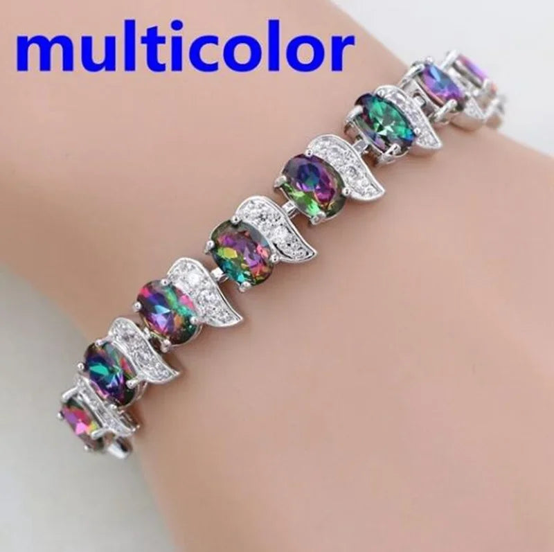 Elegant Shiny Water Drop Zircon Bracelet Fashionable Charm Jewelry Suitable for Daily and Banquet