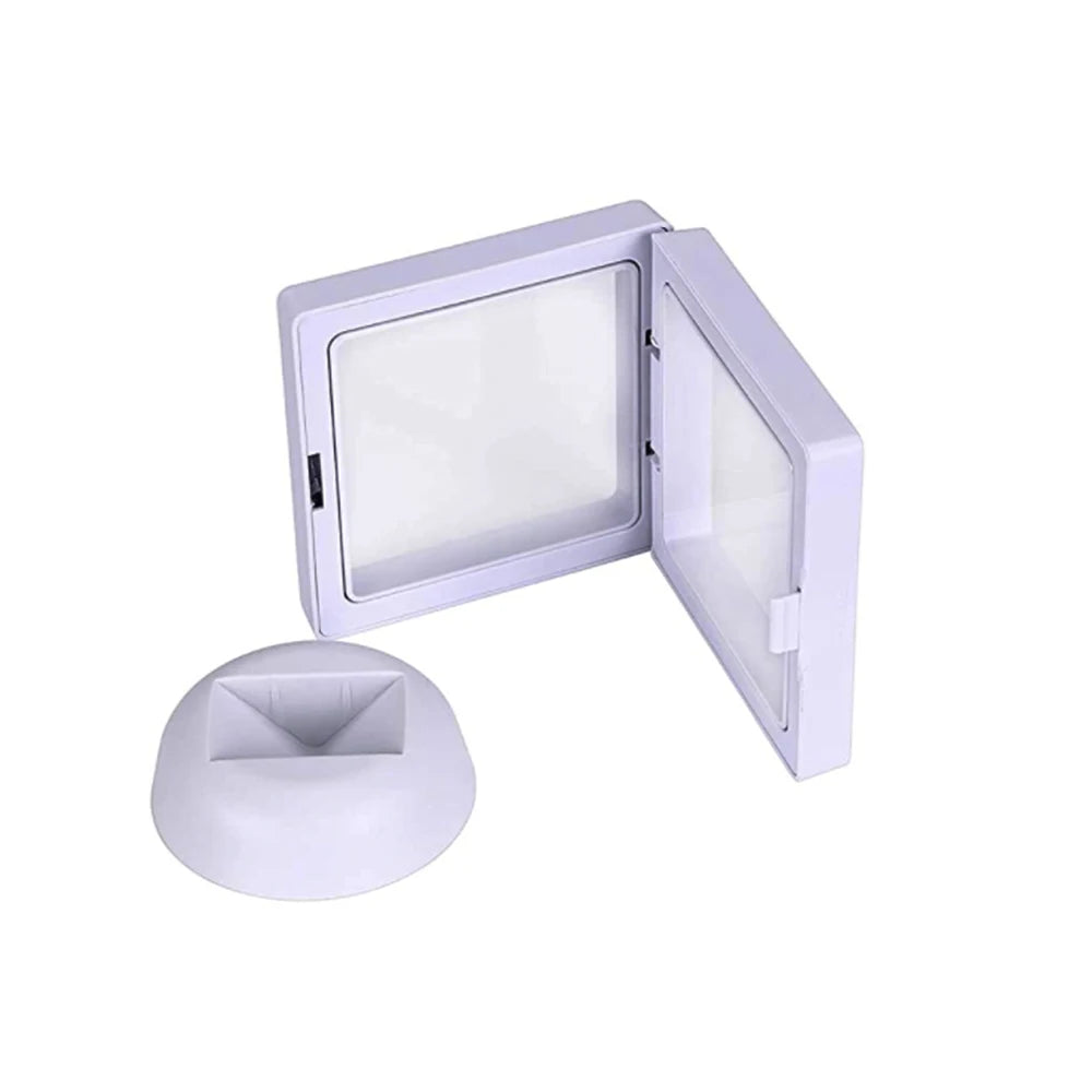 3D Floating Coin Display Frame 7CM Dust-proof Badge Ring PE Film Gemstone Medal Storage Box Small Doll Stamp Earring Jewelry Box