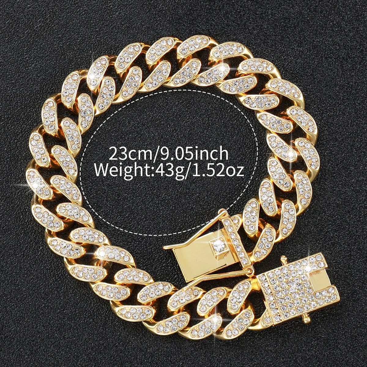 2PCS Luxury Rhinestone Men Watches Fashion Stainless Steel Band Male's Analog Quartz Watch Bracelet Set Relogios Masculino