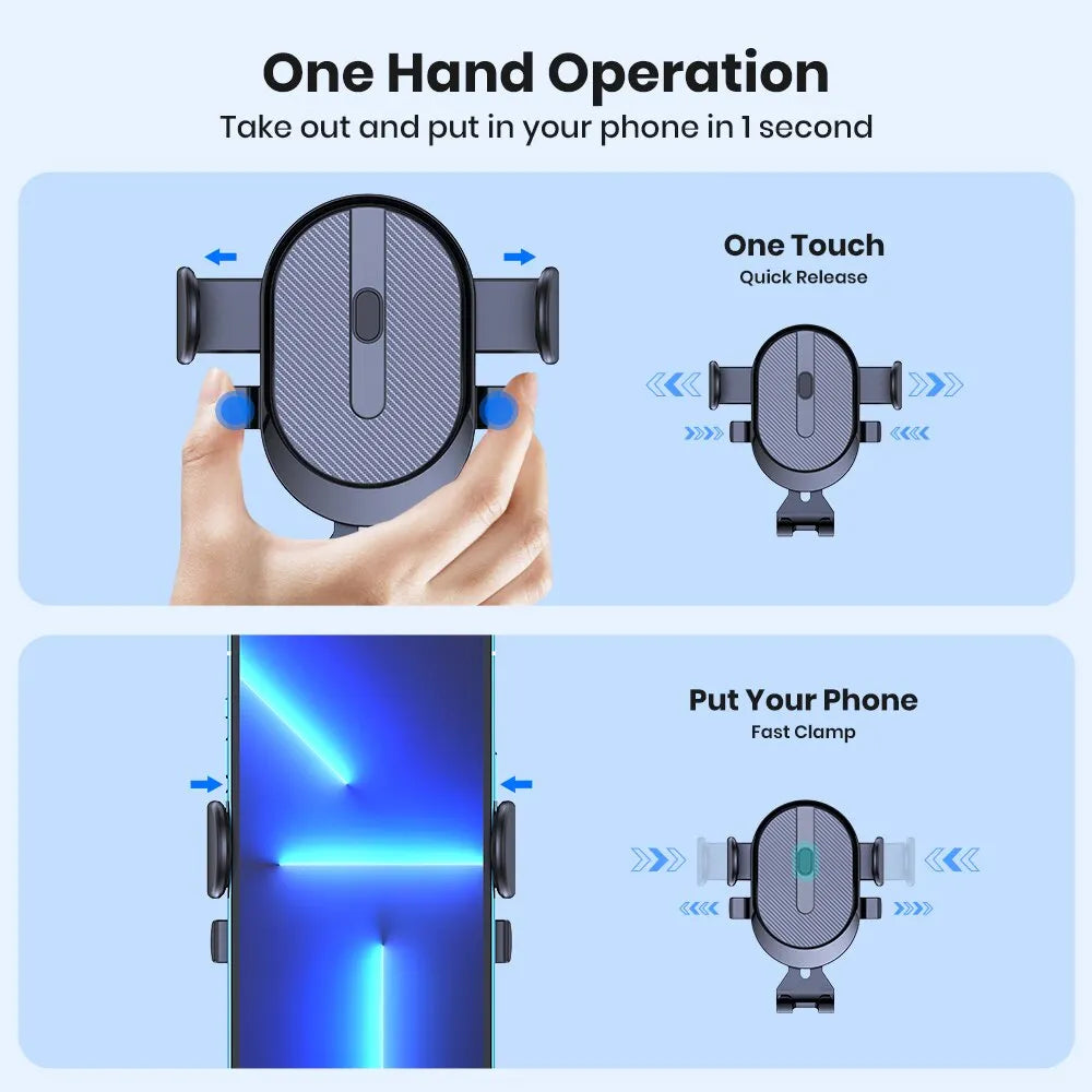 Gravity Car Phone Holder Auto Air Vent Clip Cell Smartphone GPS Support 360 Degree Rotation Air Outlet Mount for Mobile Phone