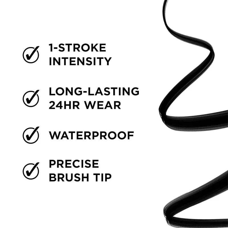 QuickDry Eyeliner Pencil Makeup Long Lasting Smooth Matte Eye Liner Waterproof Anti Smudge Liquid Eyeliner Pen Eyes Cosmetics