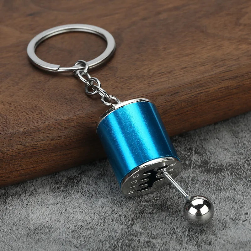 Beautiful Car Modification Pendant Six Gear Shift Keychain Car Pendant Shifter Metal Keyring