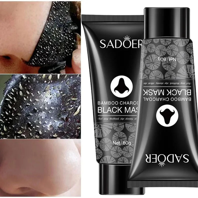 Blackhead Remover Mask Bamboo Charcoal Shrink Pores Acne Black Head Removal Cream Nose Cleansing Black Peel Off Masks Skin Care