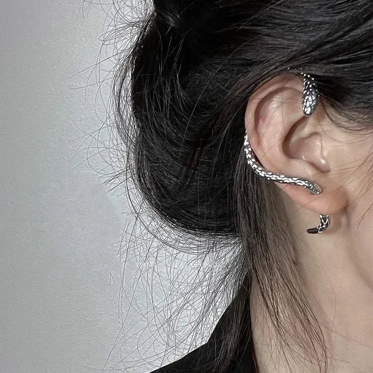1Pc Snake Earring Clips Without Piercing Punk Non Pierced Clip Earrings Ear Cuffs for Women Men Fake Piercing Jewelry New