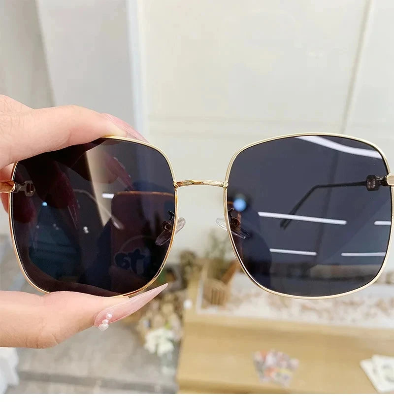 New Sunglasses Women Rimless Square Sun Glasses Luxury Ladies Fashion Personality Shades Gradient Eyewear UV400 Gafas De Sol