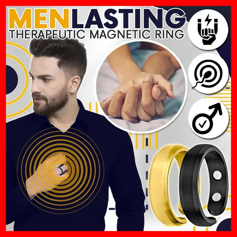 Energy Magnetic Tourmaline Ring Health Care Jewelry For Man Women Ring Bangle Slimming Product Magnetic Ring