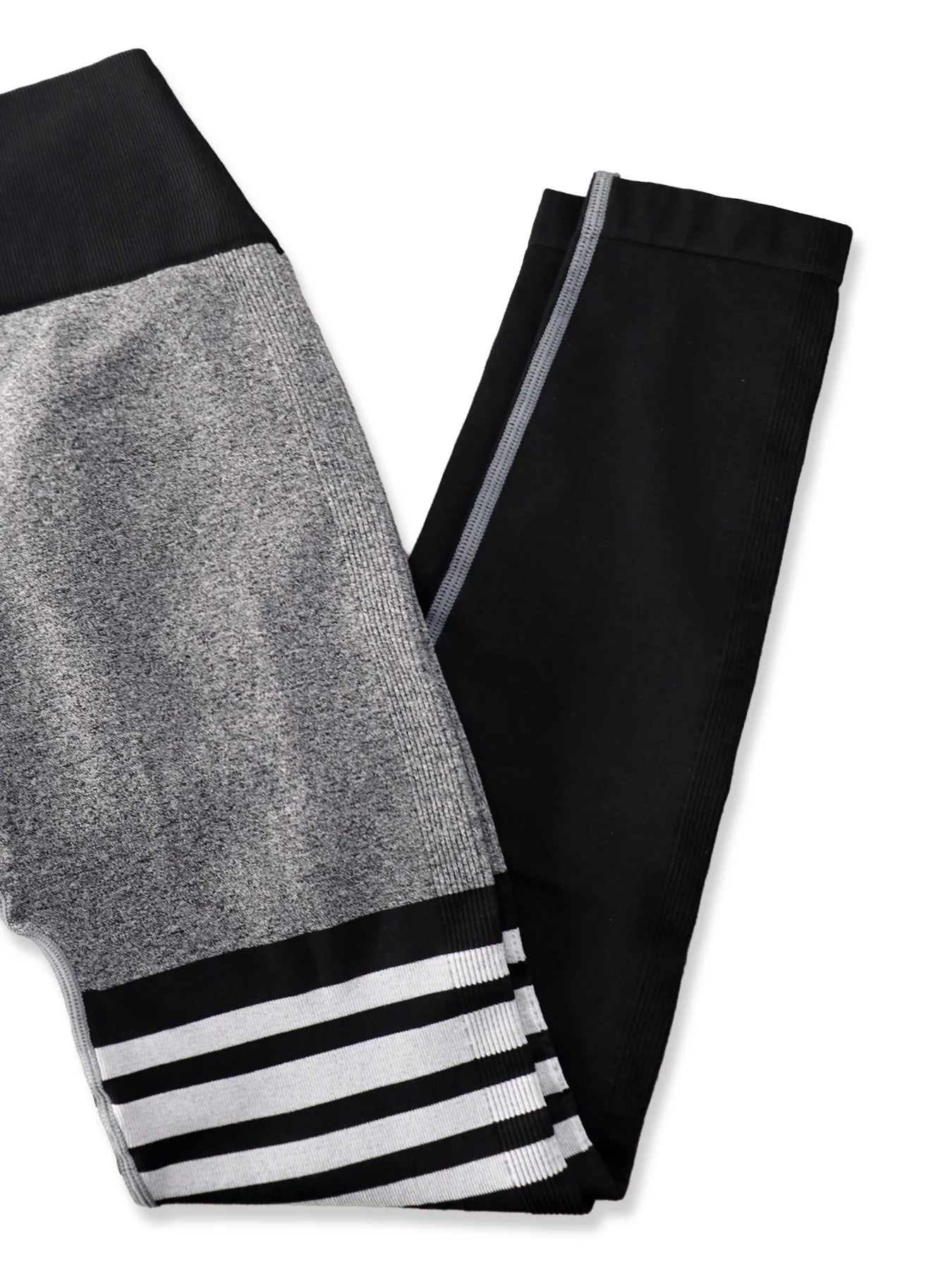 Women Seamless Stripe Yoga Leggings Sexy High Waist Tummy Control Scrunch Butt Lifting GYM Workout Pants Outdoors Sports Fitness
