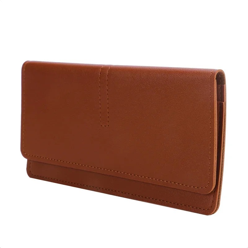 PU Leather Long Women Thin Wallets Large Capacity Female Coin Purses Hasp Clutch ID Credit Multi-Card Holder Money Bag Clip