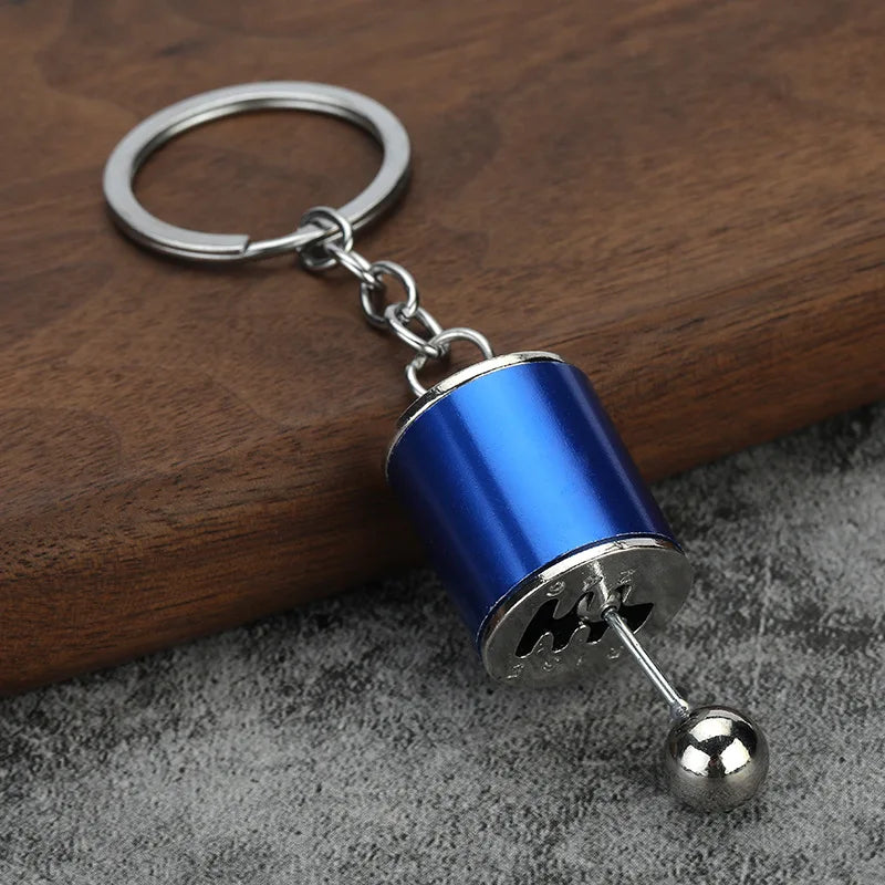 Beautiful Car Modification Pendant Six Gear Shift Keychain Car Pendant Shifter Metal Keyring