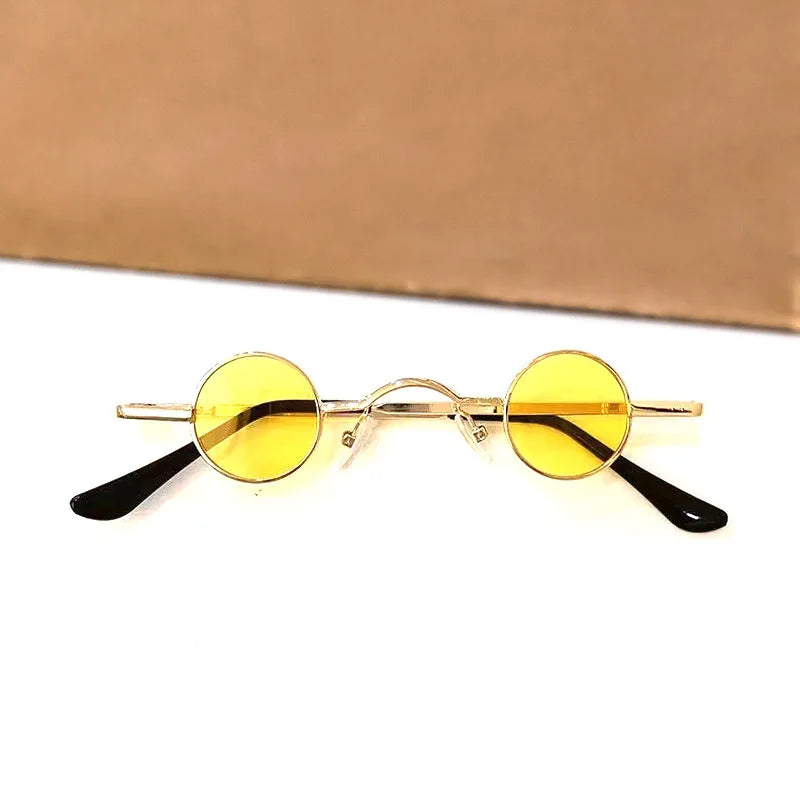 Metal Steampunk Sunglasses Men Women Fashion Round Glasses Brand Designer Vintage Sun Glasses High Quality Oculos De Sol 2023