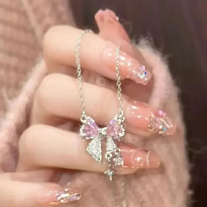 Fashion Bowknot Finger Rings Adjustable Bow Rings Jewelry Sweet Opening Ring Ornaments