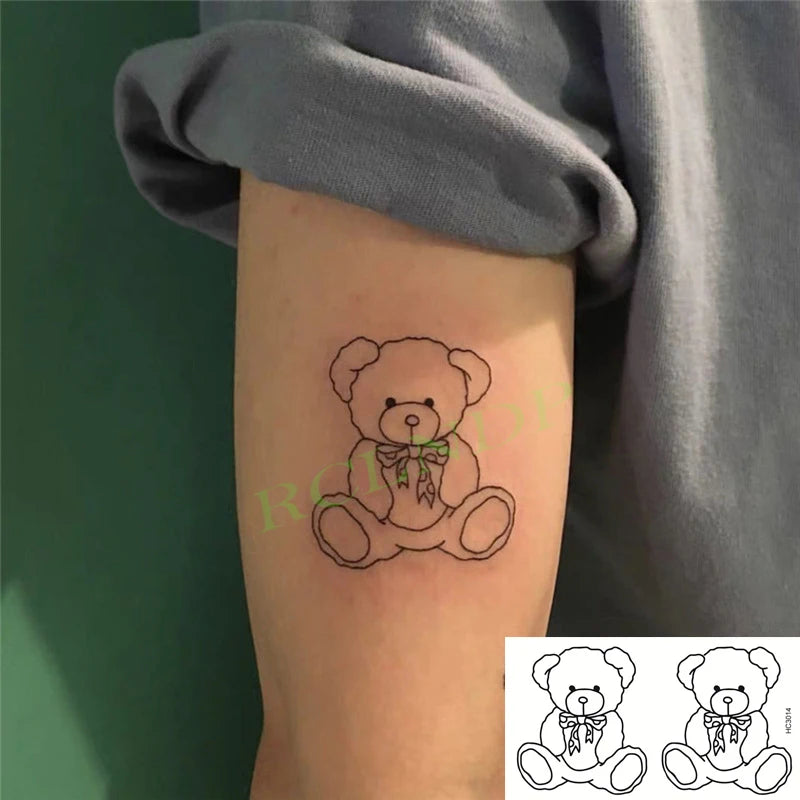 Waterproof Temporary Tattoo Sticker Anime Cartoon Kids Sea Love Pattern Flash Tatoo Fake Tatto Body Art for Woman Men