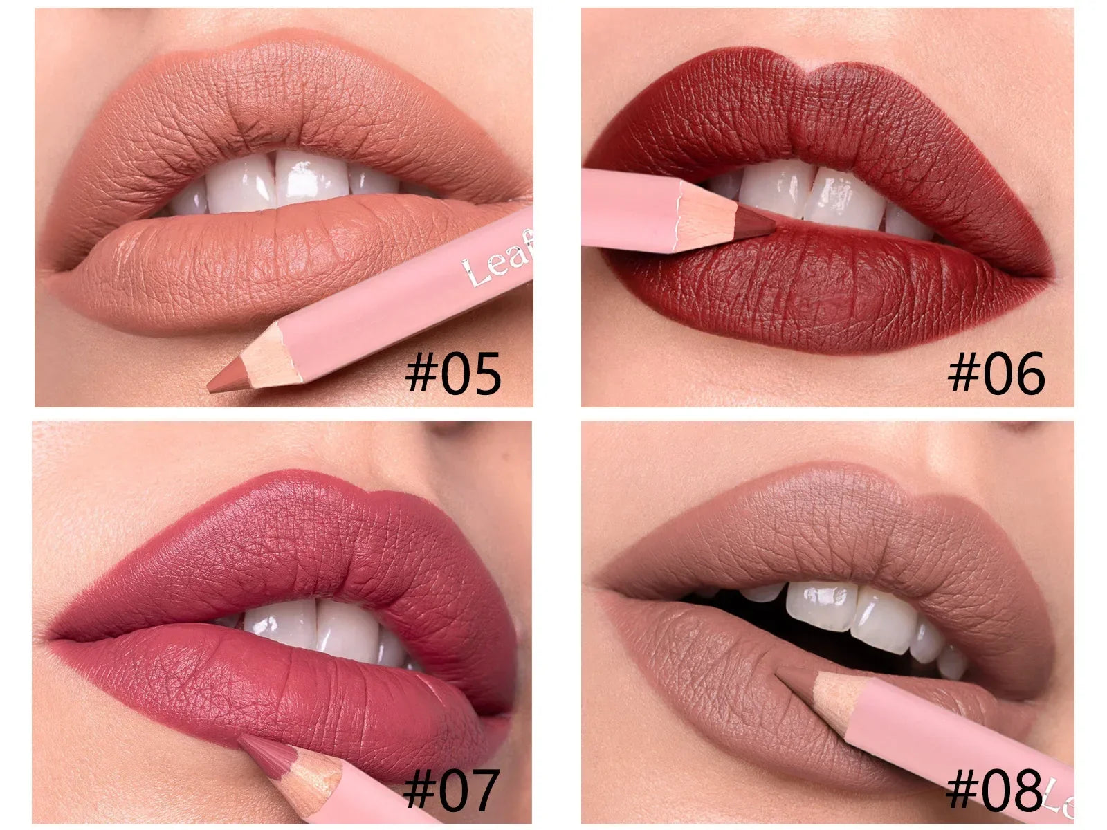 Nude Matte Lipstick Pencil Lipliner 12 Colors Waterproof Lip Liner Outline Lips Contour Makeup Matte Red Lipsticks Pen Cosmetics