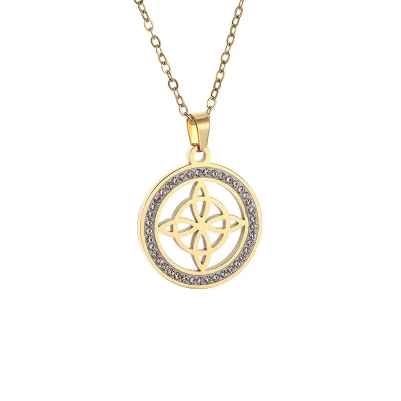 Stainless Steel Witchcraft Witch's Knot Adjustable Bracelet for Men Women Irish Celtic Supernatural Lucky Jewelry