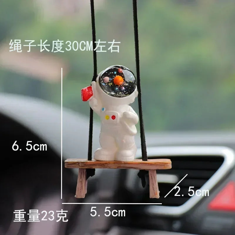 Car Accessories Interior Fun Ornaments Adorn Decors Car Decoration Creative Astronaut Pendant
