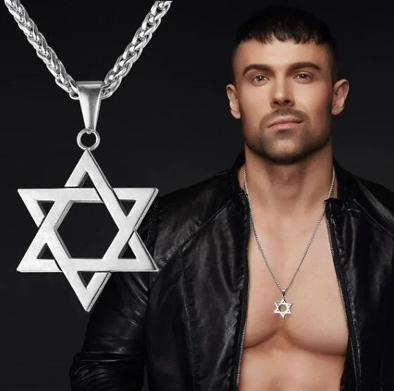 Catholic Jesus Cross Stainless Steel Pendant Necklace for Men Women Vintage Christian Prayer Jewelry