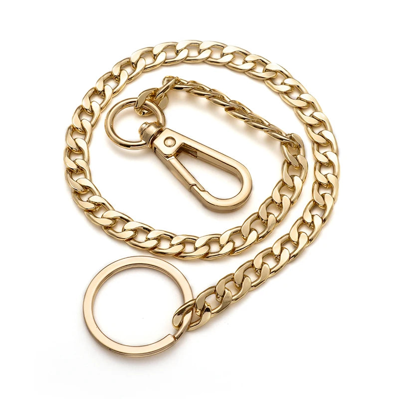 Slim Heavy Waist Chain Men Skull Keychain Wallet Chain Gothic Biker Fashion Accessories