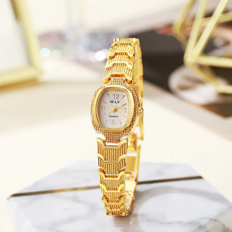 luxury women gold watch fashion ladies Quartz Wristwatches