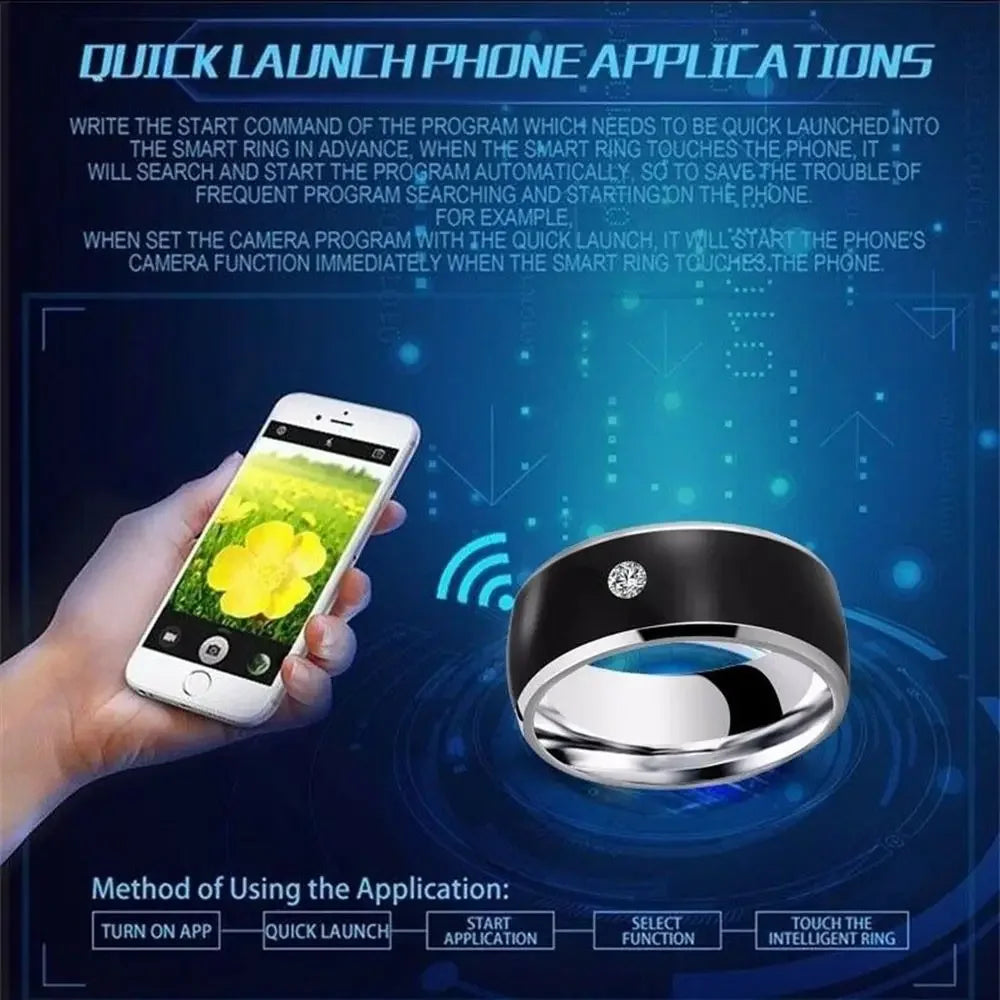 NFC Smart Finger Ring Intelligent Wear Connect Android Phone Equipment Rings Fashion