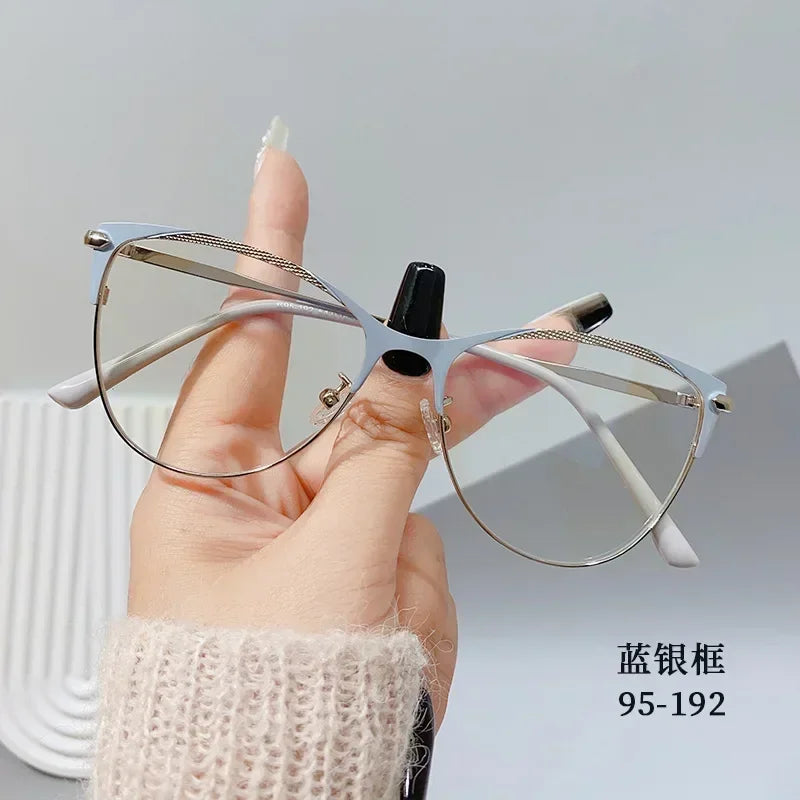 Fashion Luxury Women Transparent Anti Blue Light Glasses Computer Eyewear Frame Men Brand Designer Optical Spectacle Eyeglasses