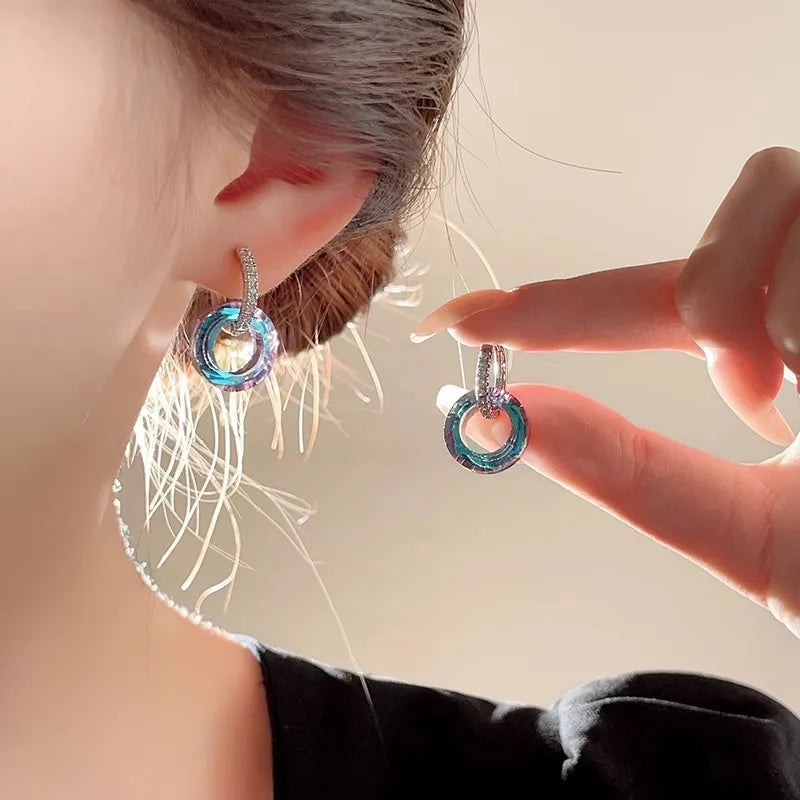 New Wine Red Velvet Rose Pearl Earrings for Women Vintage Red Rose Elegant High-end Studs Earrings Jewelry Accessories серьги