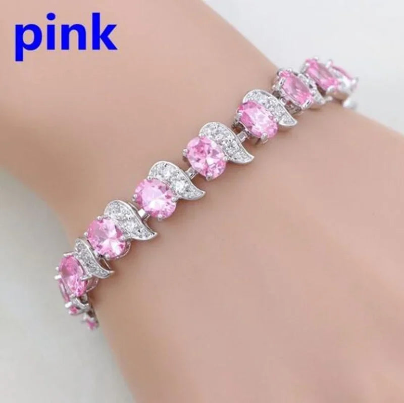 Elegant Shiny Water Drop Zircon Bracelet Fashionable Charm Jewelry Suitable for Daily and Banquet