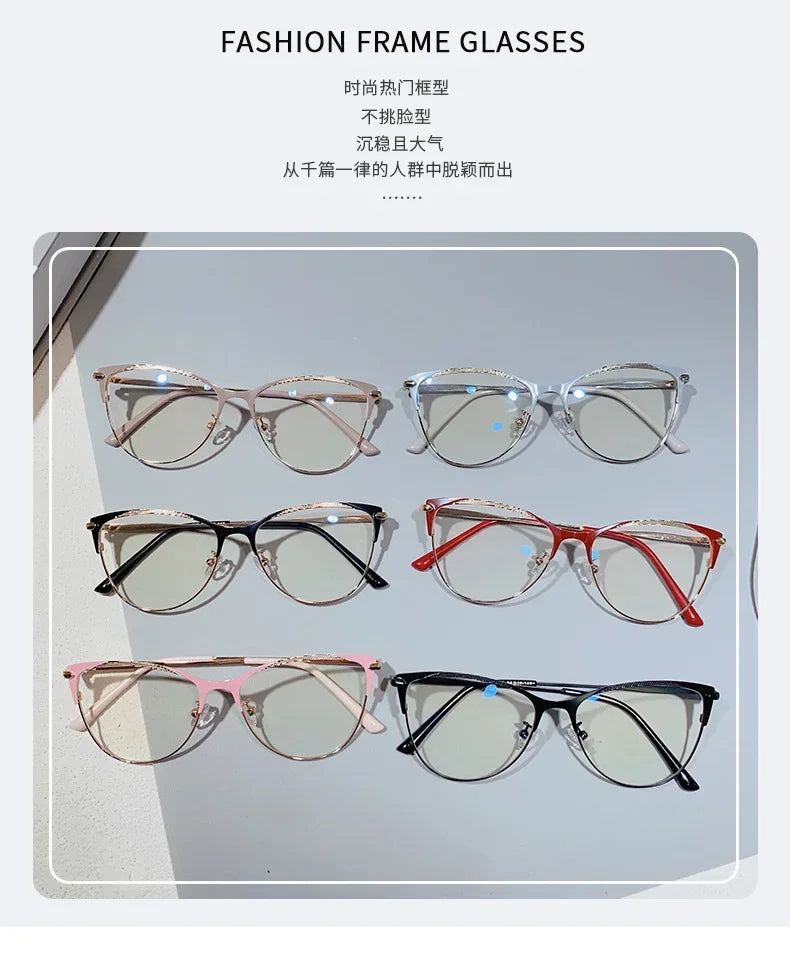 Fashion Luxury Women Transparent Anti Blue Light Glasses Computer Eyewear Frame Men Brand Designer Optical Spectacle Eyeglasses