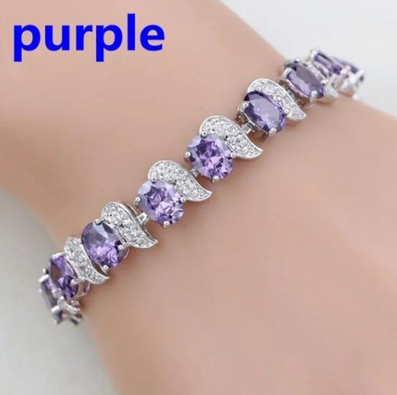 Elegant Shiny Water Drop Zircon Bracelet Fashionable Charm Jewelry Suitable for Daily and Banquet