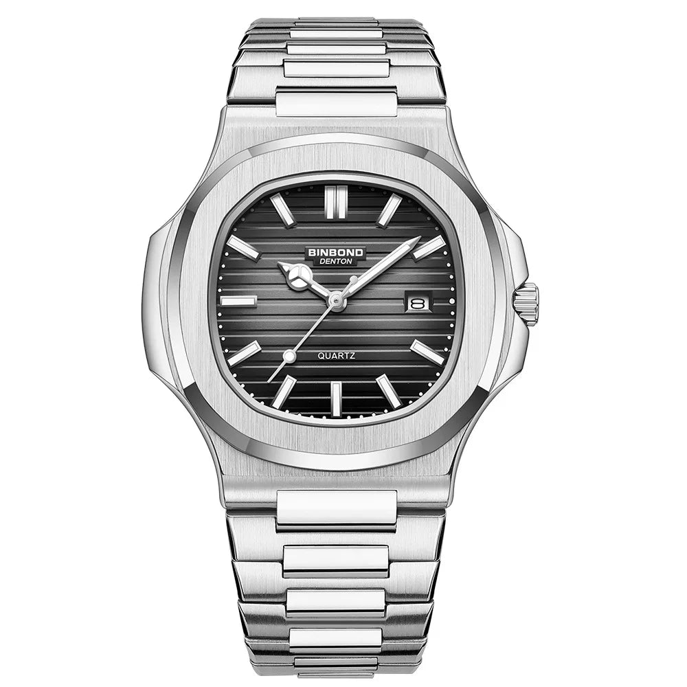 UTHAI CQ249 Luxury men's quartz Watch waterproof ultra-thin watch stainless steel Man watch clock sport Relo watches for man