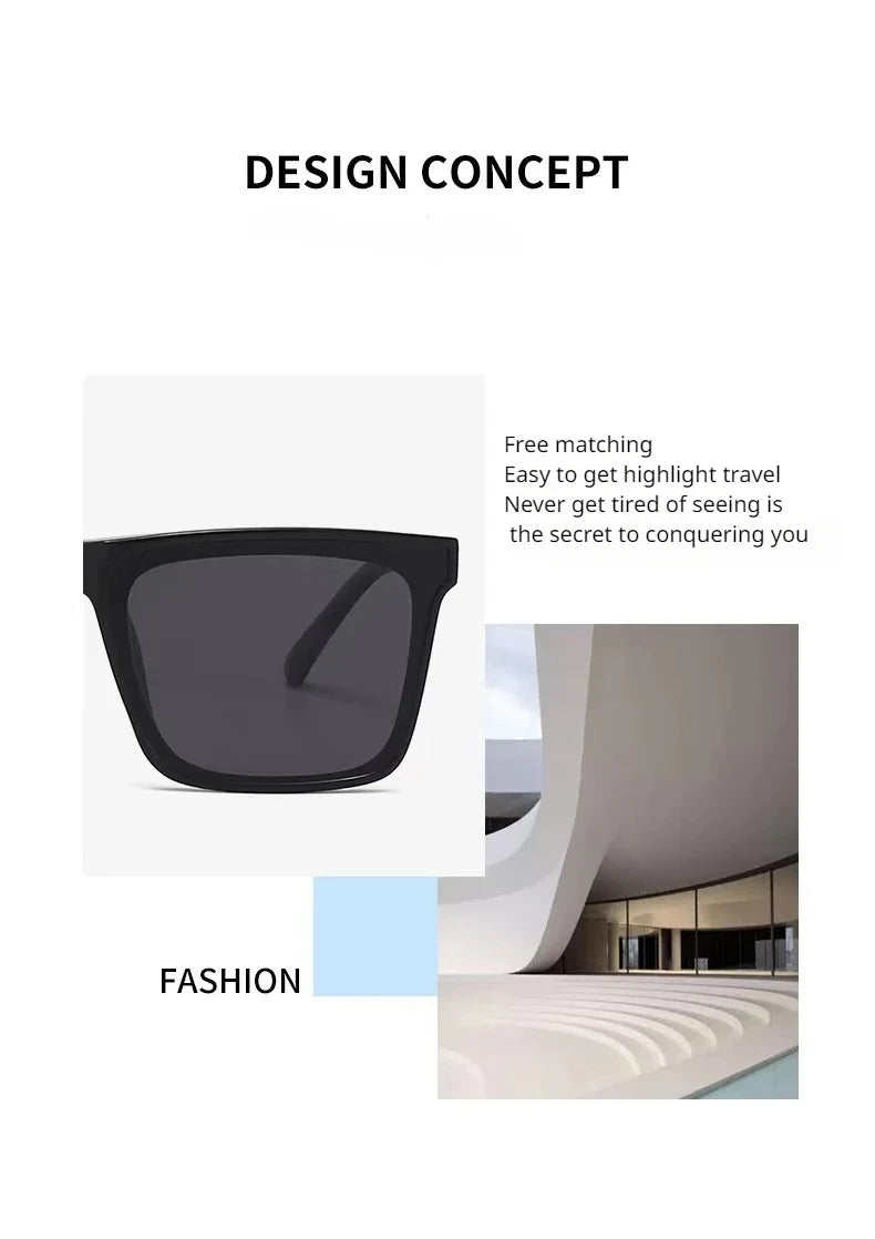 2024 New Square fashionable Sunglasses ins Sun Glasses Ladies and gentleman Classical Shades for outdoor Drive Leisure Travel