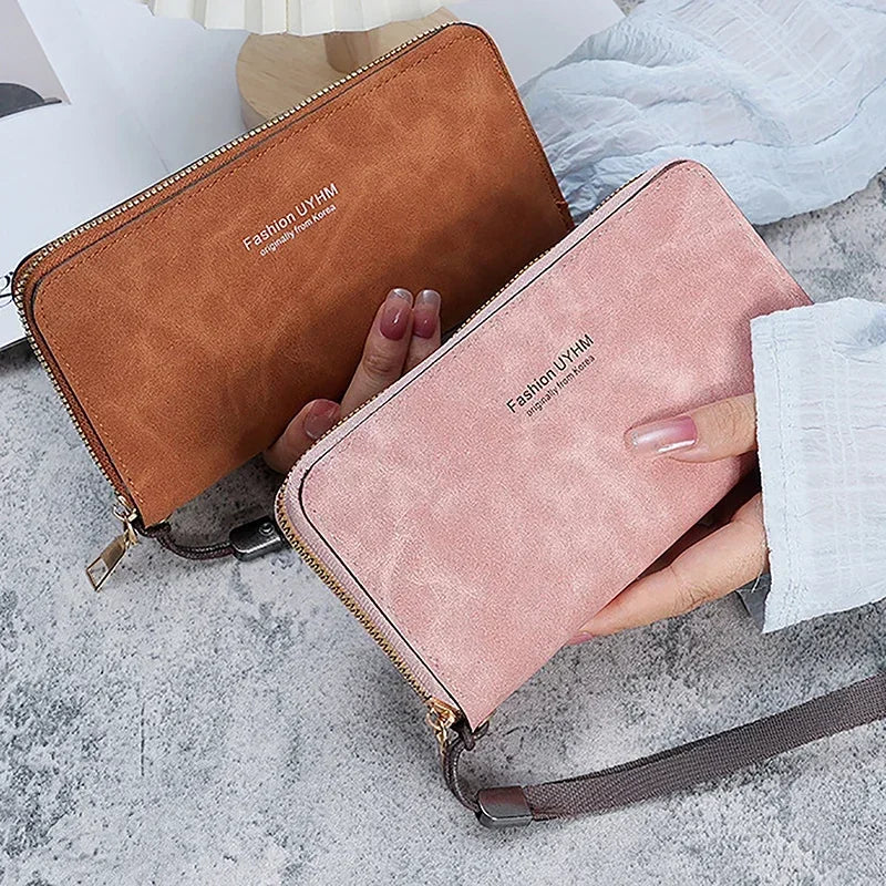 2024 Fashion Ladies Holding Long Wallets for Women Handbag Multi-function Card Mobile Phone Bag for Women Change Lady Purse