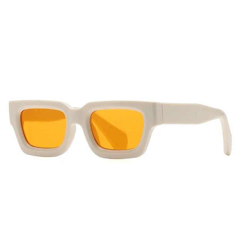 2024 Fashion Square Sunglasses Women Clear Ocean Gradient Lens Eyewear Vintage Trending Men Punk Kpop Sun Glasses Gafas De Sol