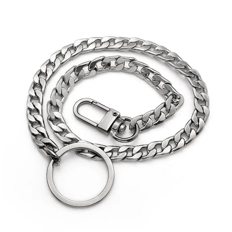 Slim Heavy Waist Chain Men Skull Keychain Wallet Chain Gothic Biker Fashion Accessories