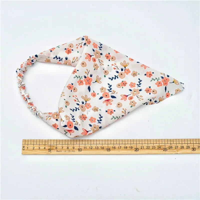 Elastic Children Printed Headband Mother Aldult Hijab Floral Baby Bandanas Kids Headwear Hats Newborn Head Scarf Accessories