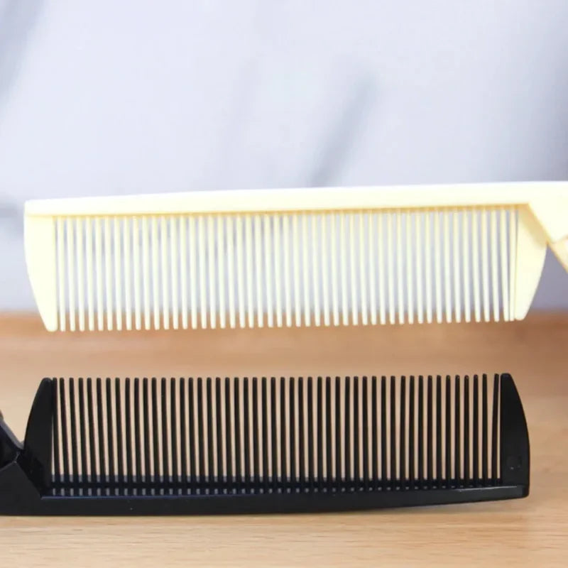 Student Two Types of Comb Teeth Foldable Combs Women Men Folding Pocket Comb for Travel Styling Tool Mini Portable Hair Brush