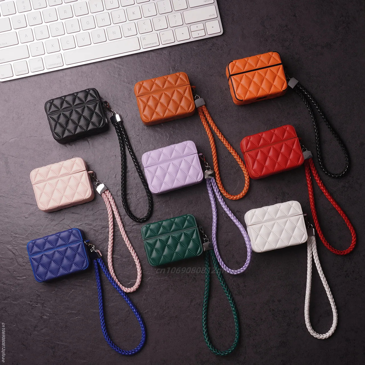 Airpod Pro 2 Leather Case Cover with keychian luxury Earphone Case For apple air pods pro 1 2 3  case for airpod pro 2 cover